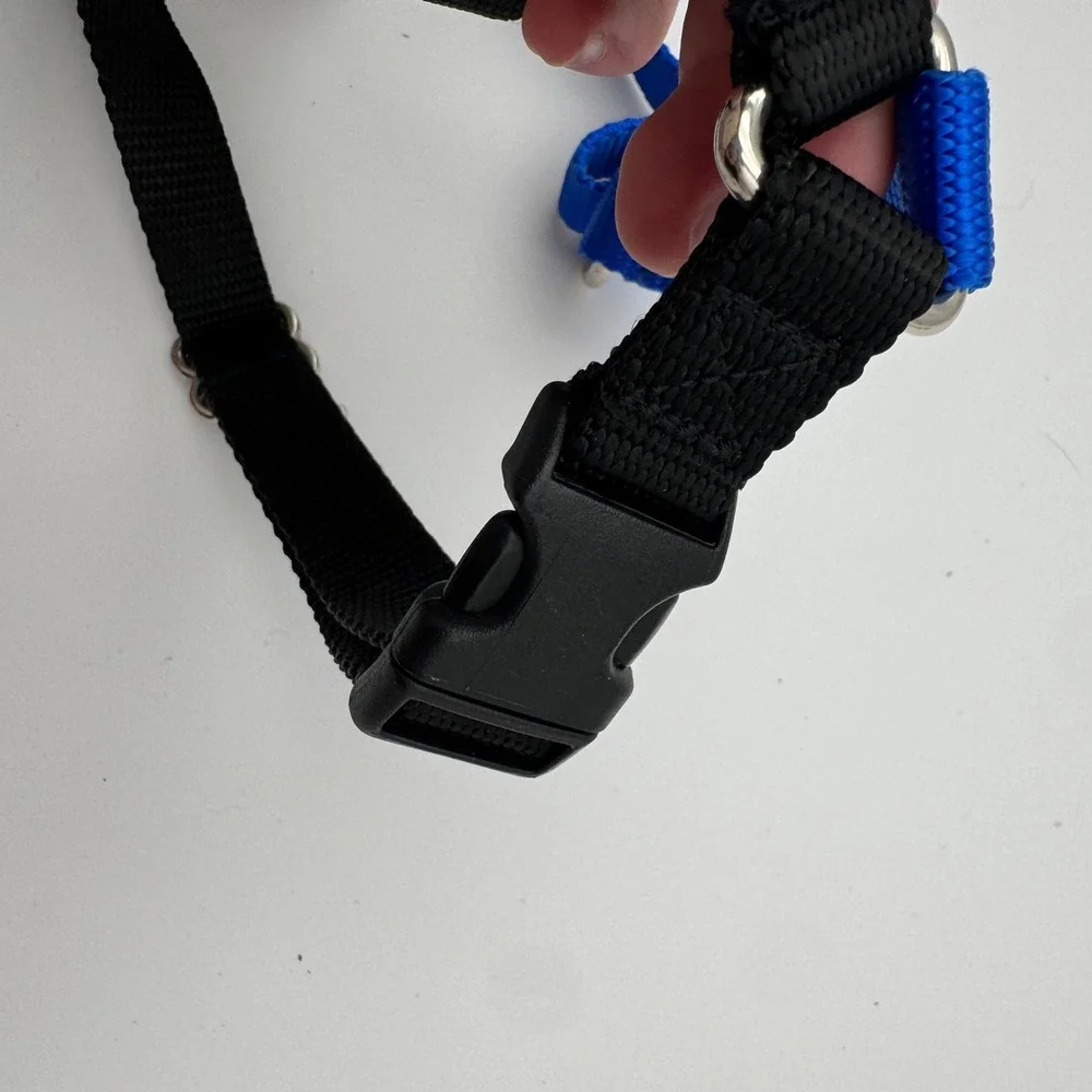 Wonder Walker No-Pull Dog‎ Harness Blue Black Size Medium Reflective Adjustable